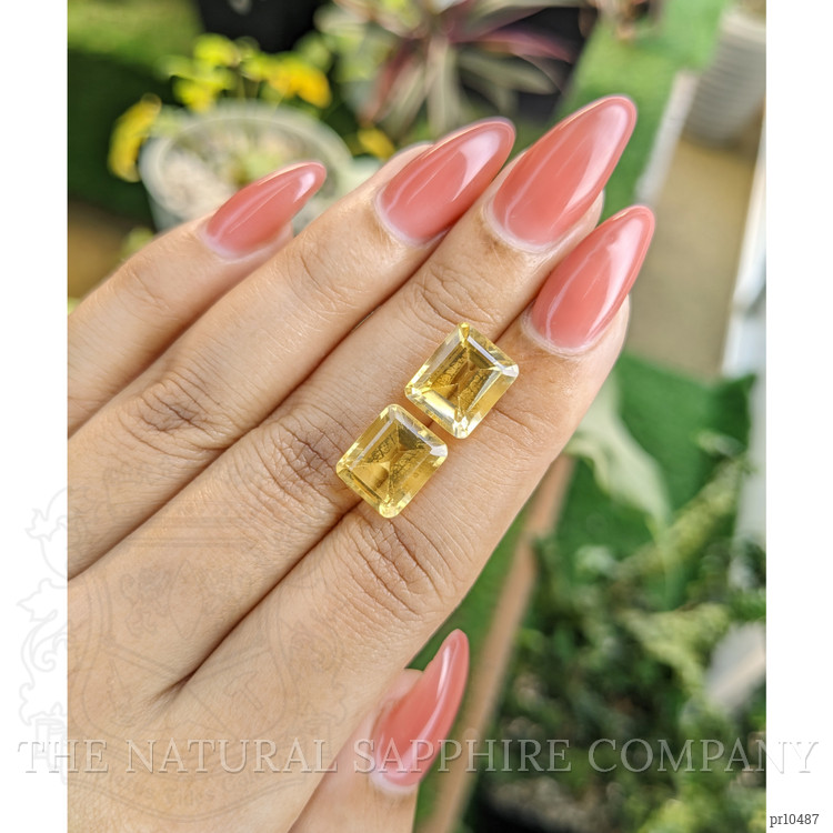 9.05 Ct.Tw. Citrine Pair from Brazil