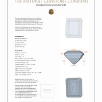 9.05 Ct.Tw.Total Carat Weight Citrine Pair from Brazil 3 D Scan Report