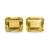 8.57 Ct.Tw.Total Carat Weight Citrine Pair from Brazil Image