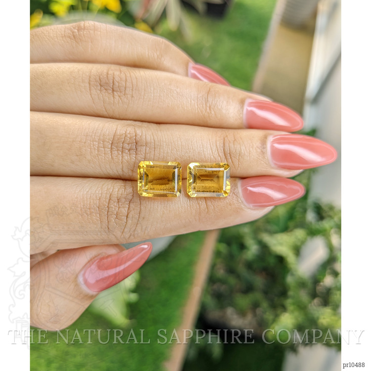 8.57 Ct.Tw. Citrine Pair from Brazil
