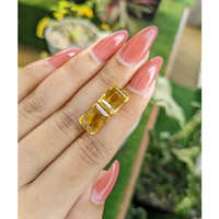 8.97 Ct.Tw.Total Carat Weight Citrine Pair from Brazil Life Style