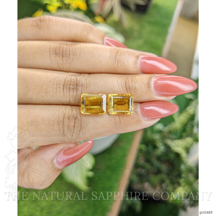 8.97 Ct.Tw. Citrine Pair from Brazil