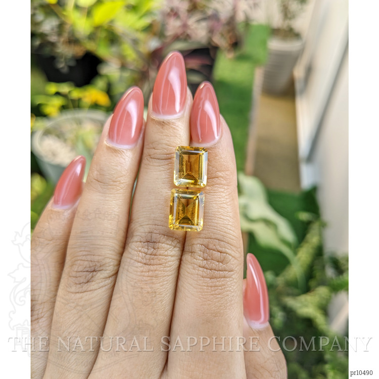 8.61 Ct.Tw. Citrine Pair from Brazil