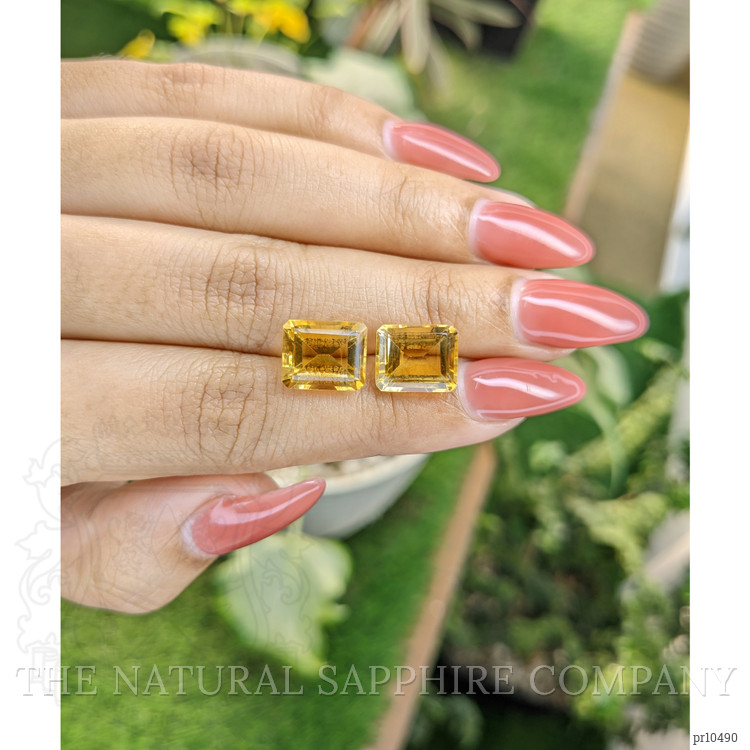 8.61 Ct.Tw. Citrine Pair from Brazil