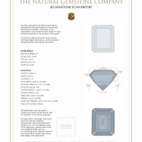 8.61 Ct.Tw.Total Carat Weight Citrine Pair from Brazil 3 D Scan Report