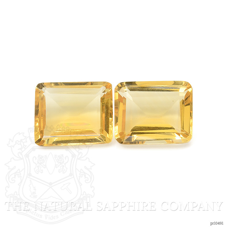 7.42 Ct.Tw. Citrine Pair from Brazil
