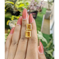 7.42 Ct.Tw.Total Carat Weight Citrine Pair from Brazil Life Style