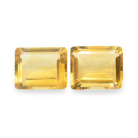 7.27 Ct.Tw. Emerald Cut Citrine Pair