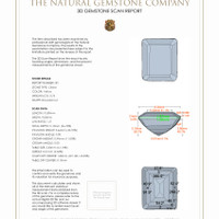 7.27 Ct.Tw.Total Carat Weight Citrine Pair from Brazil 3 D Scan Report