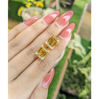 8.44 Ct.Tw.Total Carat Weight Citrine Pair from Brazil Life Style