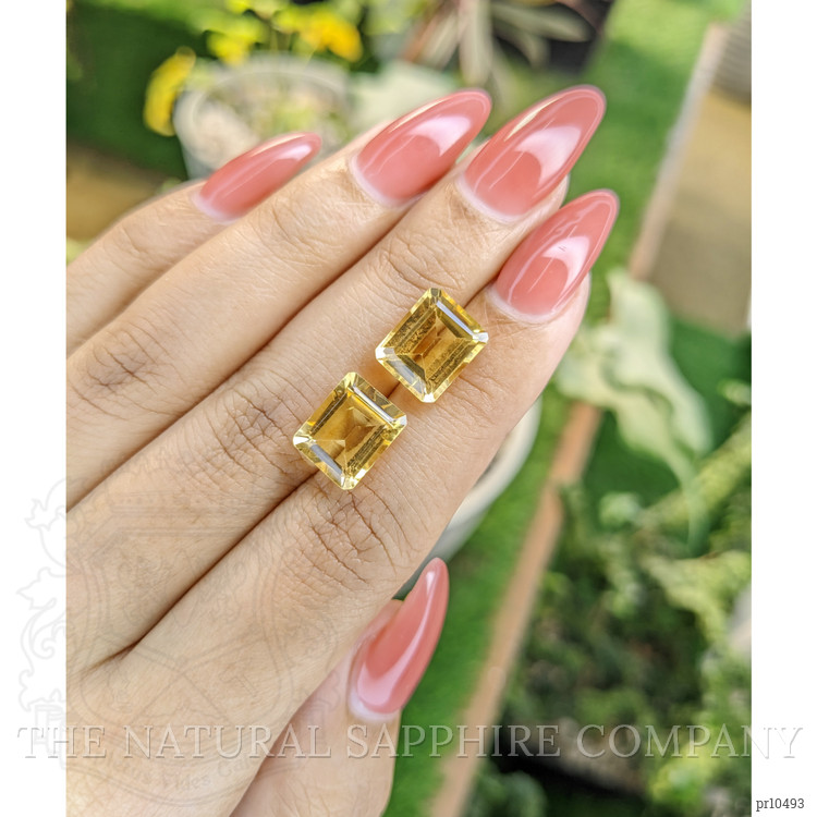 8.44 Ct.Tw. Citrine Pair from Brazil