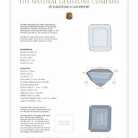 8.44 Ct.Tw.Total Carat Weight Citrine Pair from Brazil 3 D Scan Report
