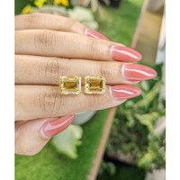 9.59 Ct.Tw.Total Carat Weight Citrine Pair from Brazil Life Style