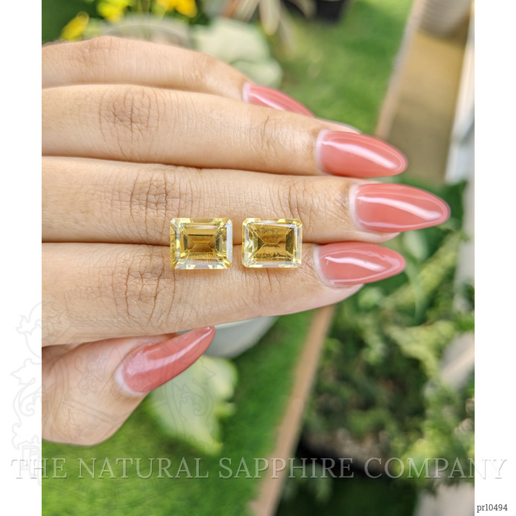 9.59 Ct.Tw. Citrine Pair from Brazil