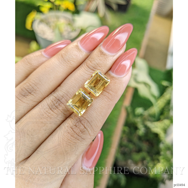 9.59 Ct.Tw. Citrine Pair from Brazil