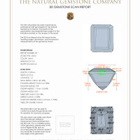 9.59 Ct.Tw.Total Carat Weight Citrine Pair from Brazil 3 D Scan Report