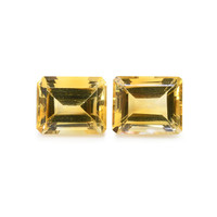 8.85 Ct.Tw. Emerald Citrine Pair