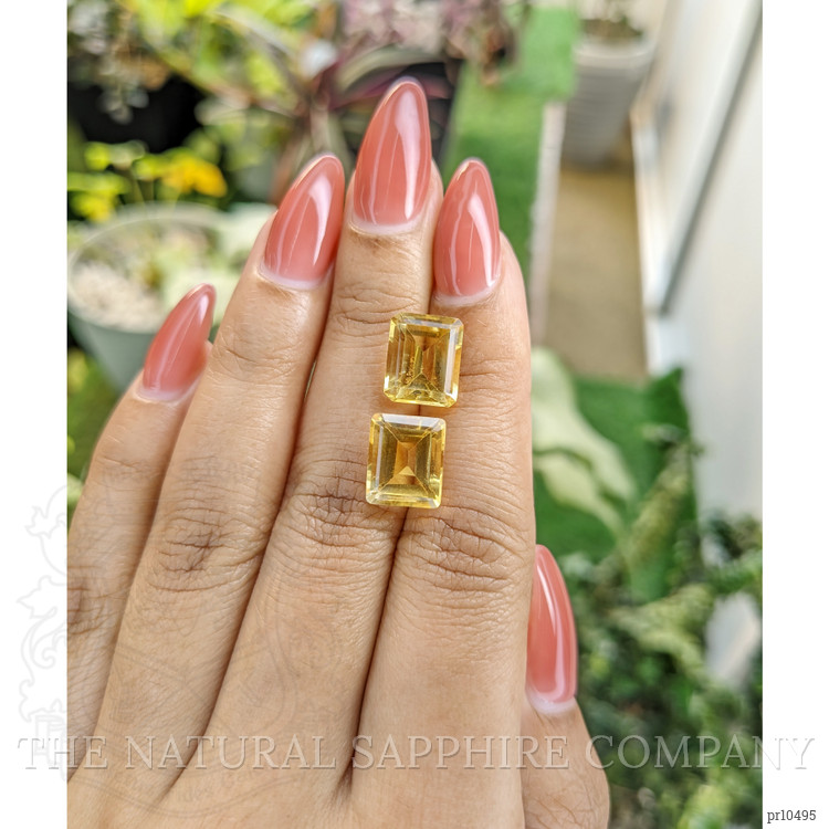 8.85 Ct.Tw. Citrine Pair from Brazil