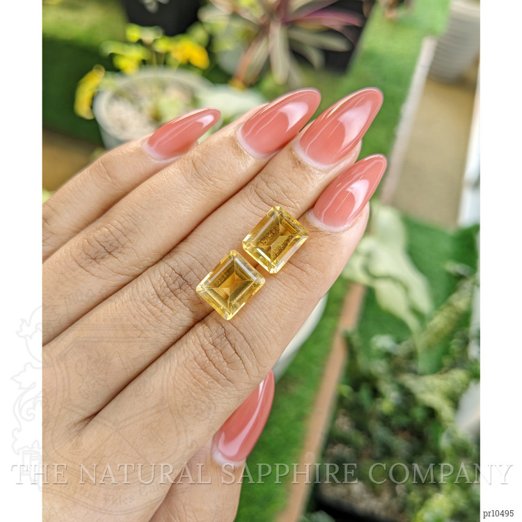 8.85 Ct.Tw. Citrine Pair from Brazil