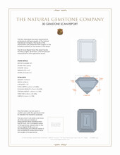 8.85&nbsp;Ct.Tw.Total Carat Weight Citrine Pair from Brazil 3 D Scan Report