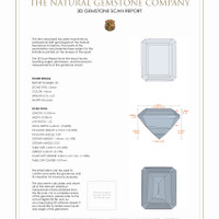 8.85 Ct.Tw.Total Carat Weight Citrine Pair from Brazil 3 D Scan Report