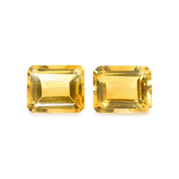 8.22 Ct.Tw. Emerald Citrine Pair