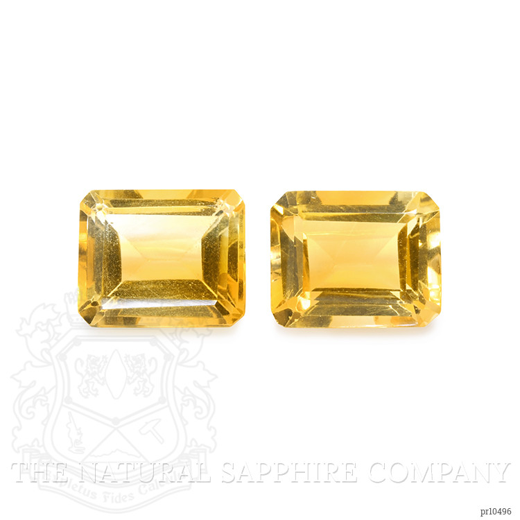 8.22 Ct.Tw. Citrine Pair from Brazil