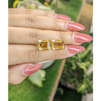 9.36 Ct.Tw.Total Carat Weight Citrine Pair from Brazil Life Style