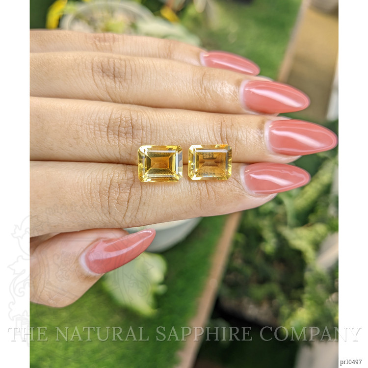 9.36 Ct.Tw. Citrine Pair from Brazil