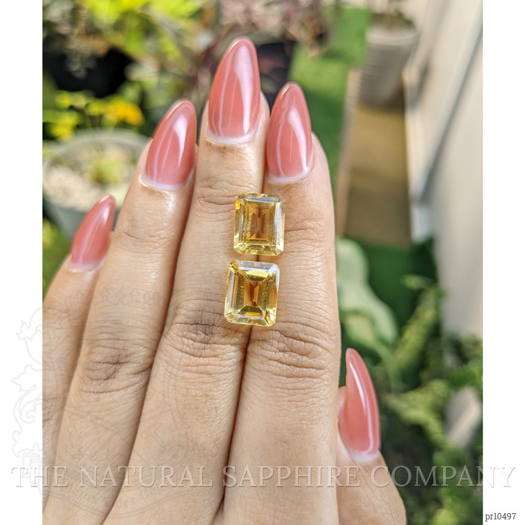 9.36 Ct.Tw. Citrine Pair from Brazil