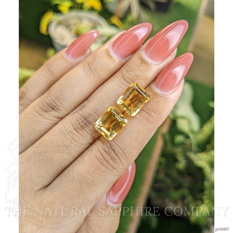 9.36 Ct.Tw. Citrine Pair from Brazil