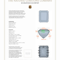 9.36 Ct.Tw.Total Carat Weight Citrine Pair from Brazil 3 D Scan Report