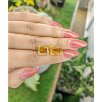 9.25 Ct.Tw.Total Carat Weight Citrine Pair from Brazil Life Style