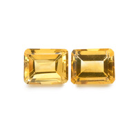 6.49 Ct.Tw. Emerald Citrine Pair