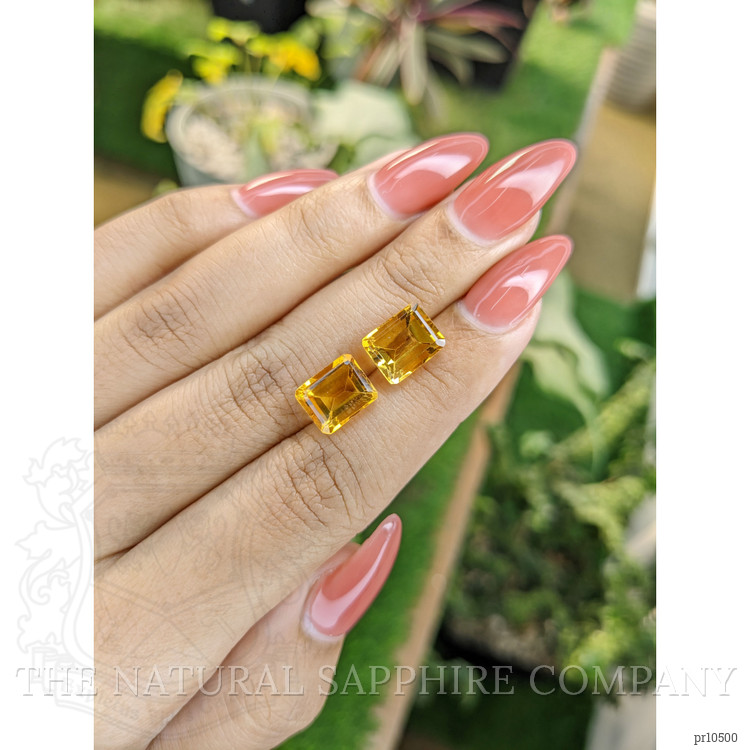 6.49 Ct.Tw. Citrine Pair from Brazil