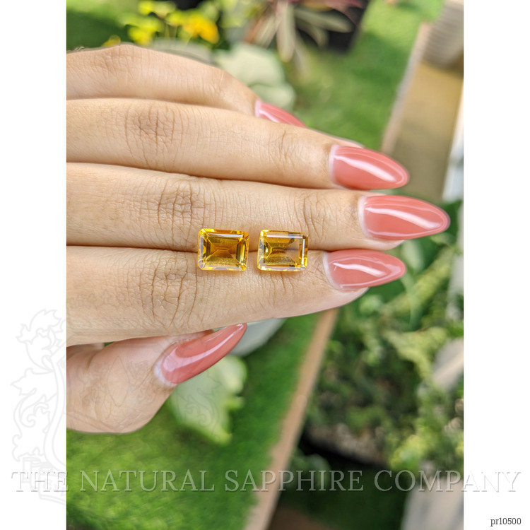 6.49 Ct.Tw. Citrine Pair from Brazil