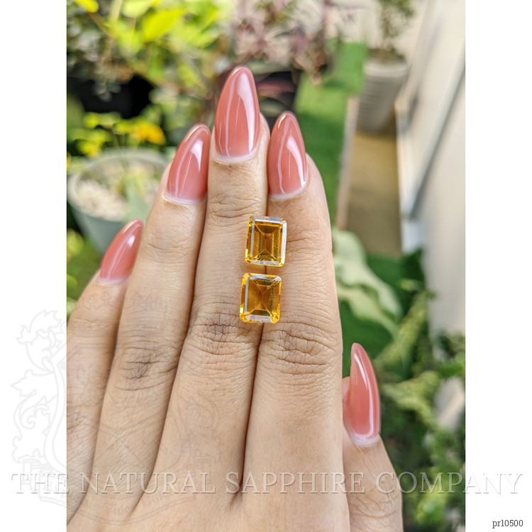 6.49 Ct.Tw. Citrine Pair from Brazil