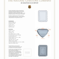 6.49 Ct.Tw.Total Carat Weight Citrine Pair from Brazil 3 D Scan Report