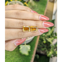8.61 Ct.Tw.Total Carat Weight Citrine Pair from Brazil Life Style
