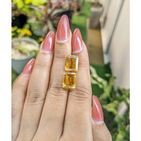 8.61 Ct.Tw.Total Carat Weight Citrine Pair from Brazil Life Style