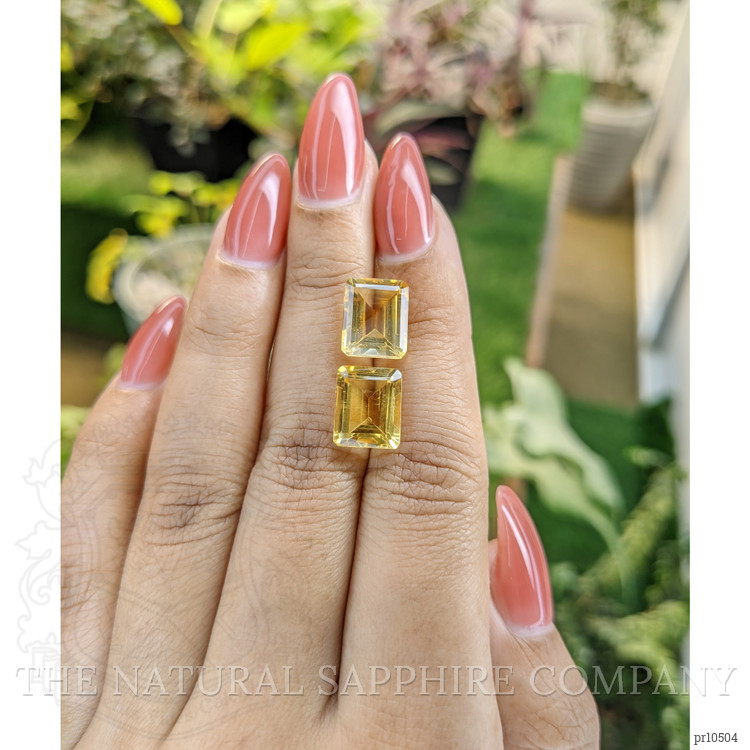8.00 Ct.Tw. Citrine Pair from Brazil