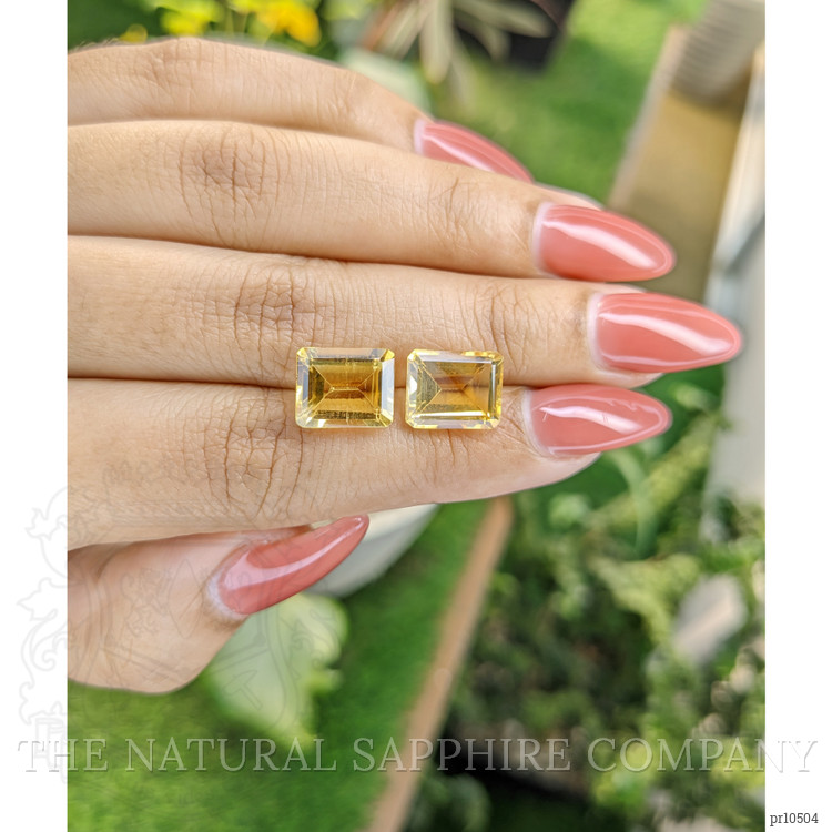 8.00 Ct.Tw. Citrine Pair from Brazil