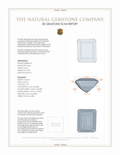 8.00&nbsp;Ct.Tw.Total Carat Weight Citrine Pair from Brazil 3 D Scan Report