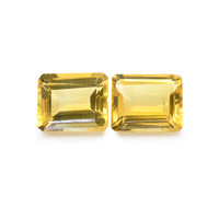 8.59 Ct.Tw. Emerald Citrine Pair