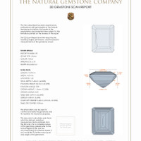 8.59 Ct.Tw.Total Carat Weight Citrine Pair from Brazil 3 D Scan Report