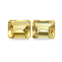 7.37 Ct.Tw. Emerald Citrine Pair