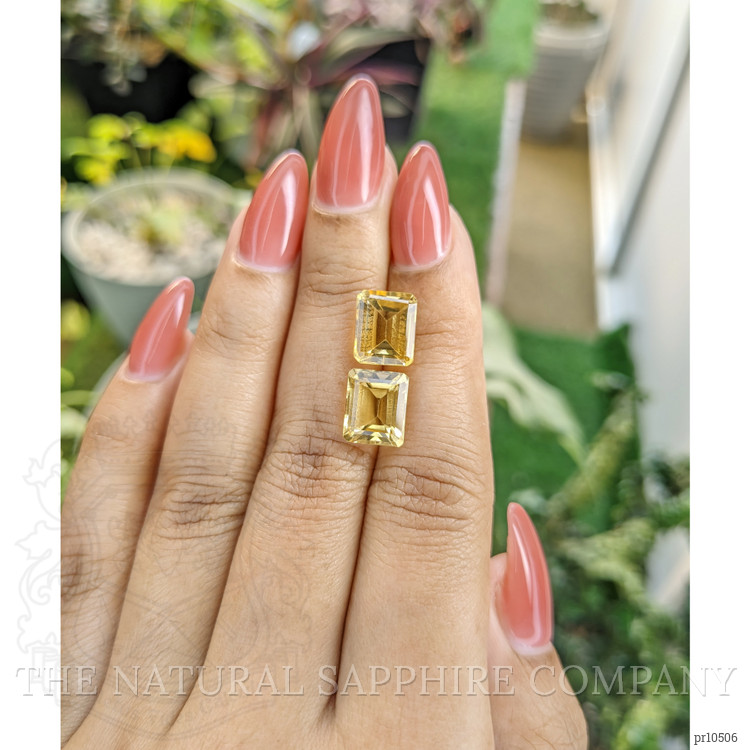 7.37 Ct.Tw. Citrine Pair from Brazil