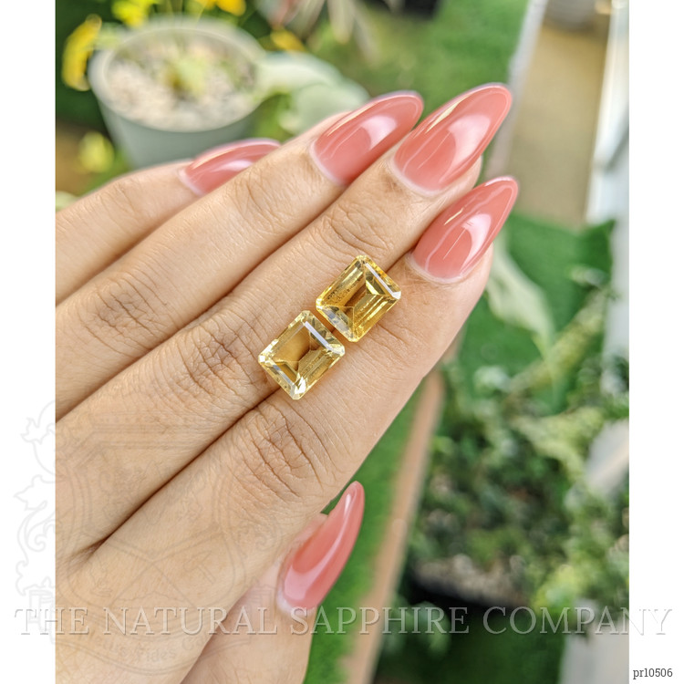 7.37 Ct.Tw. Citrine Pair from Brazil