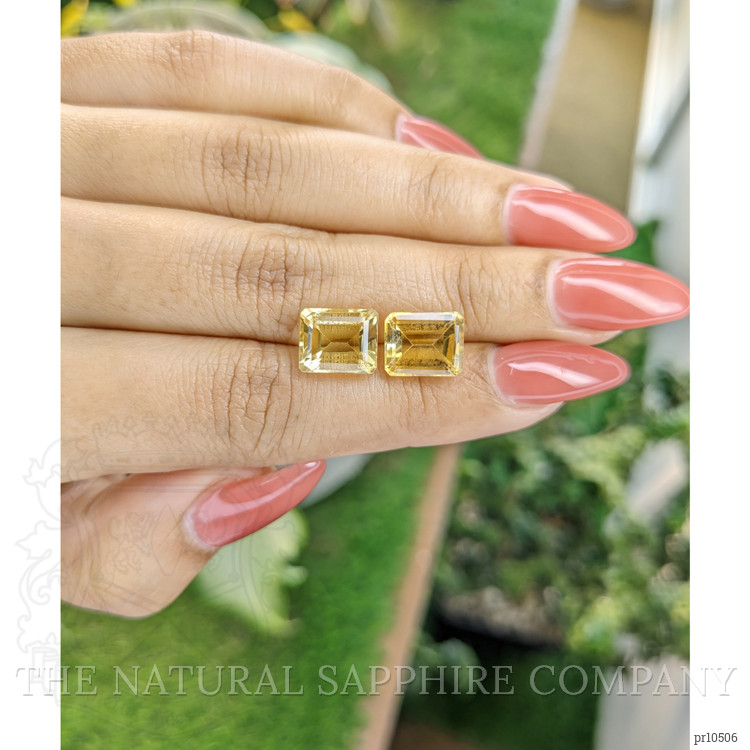 7.37 Ct.Tw. Citrine Pair from Brazil