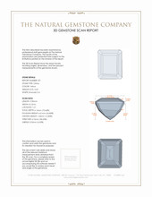 7.37&nbsp;Ct.Tw.Total Carat Weight Citrine Pair from Brazil 3 D Scan Report